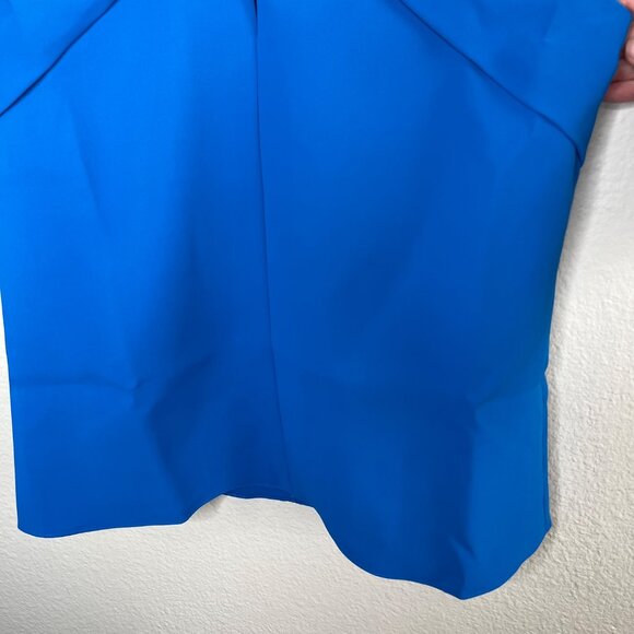 Halston Women's Faren Knot Dress Shell Top Ocean Blue Size 4 - Picture 4 of 10